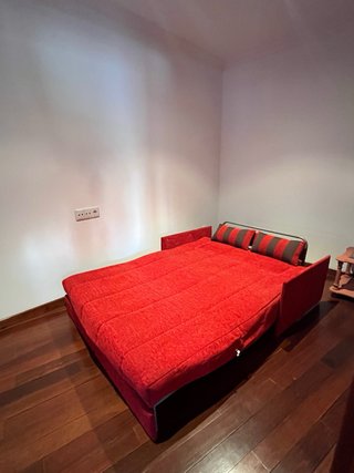 Sofá Cama Rojo Sin Uso