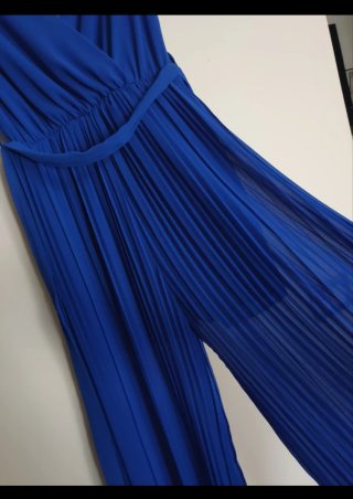 Tuta elegante donna blu elettrico