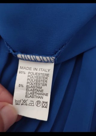 Tuta elegante donna blu elettrico