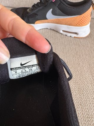 Nike Air Max Thea negras y naranja – Talla 39