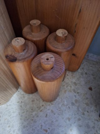 Mesa de centro madera maciza desmontable