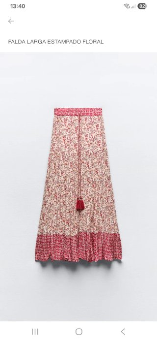 Falda Estampada viral Zara Sin estrenar