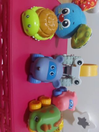 Lote de 5 vehículos infantiles + tortuga