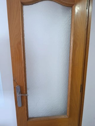 Puerta interior madera cristal vintage 0.70x201