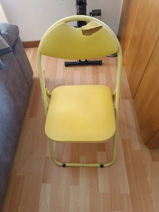 Conjunto Sillas plegables para tapizar fácilmente