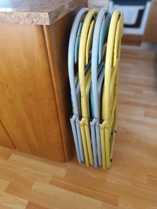 Conjunto Sillas plegables para tapizar fácilmente
