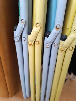 Conjunto Sillas plegables para tapizar fácilmente