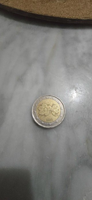 Moneda 2 euros 2001 Flores