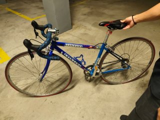 Bicicleta de carretera Contini azul