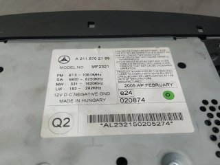 Sistema audio / radio cd MERCEDES-BENZ CLASE E