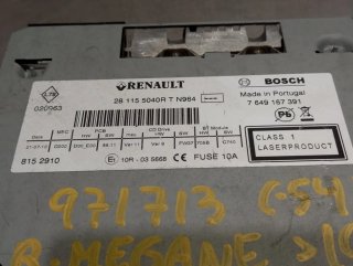 Sistema audio / radio cd RENAULT MEGANE III