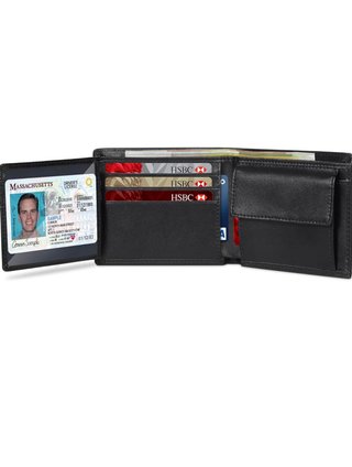 NUEVA Cartera Bifold RFID Negra