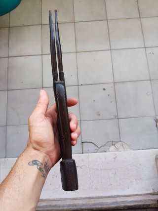 Statua Antilope Legno Nero