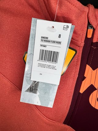 Sudadera infantil +8000 UMERO naranja