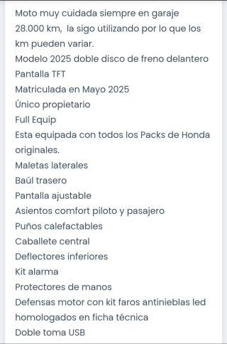 Honda NC 750X DCT Full Equip, todos los Packs