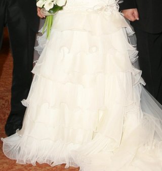 Vestido de Novia Mercedes Canovaa + Velo