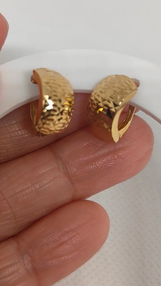 Pendientes Huggies Aro Grueso Oro