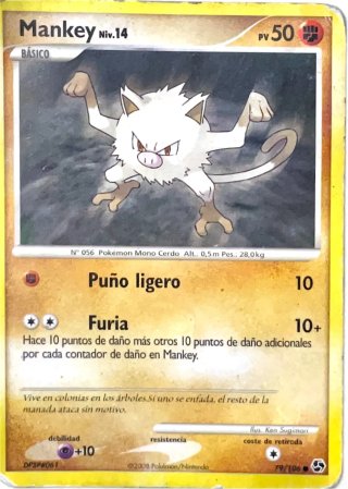 Mankey 79/106 Pokémon TCG Grandes Encuentros 2008