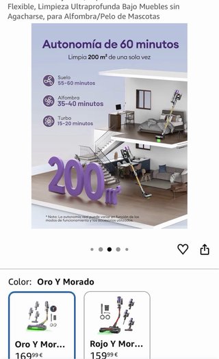 Aspiradora sin cable U20 flexible