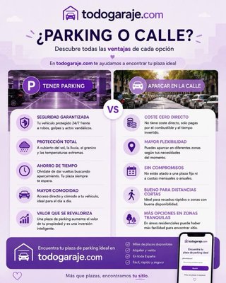 Alquila tu plaza o encuentra la tuya.
