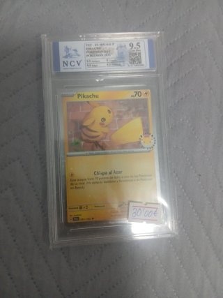 Carta Pokémon Pikachu 051/162 NCV 9.5
