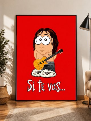 Cuadro Si Te Vas... Guitarra