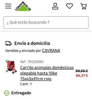 Carrito para perros 10kg