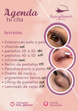 extensiones de pestañas pelo a pelo y cejas