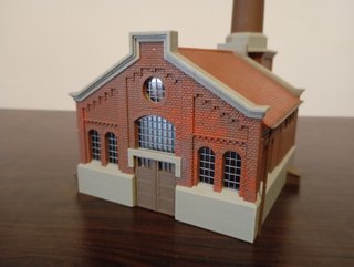 Sala de calderas con chimenea HO 1:87 Kibri 39821