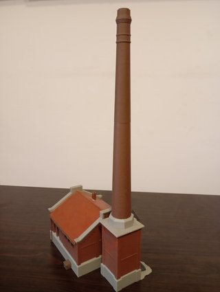 Sala de calderas con chimenea HO 1:87 Kibri 39821