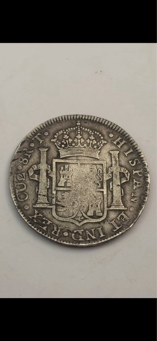 8 Reales 1824 (BC+) Cuzco Fernando VII
