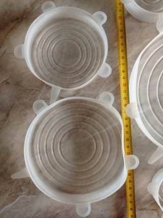 5 Coperchi Silicone Estensibili per stoviglie