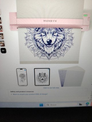 Impresora Tatuaje Bluetooth MunArt Rosa Nueva