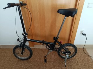 Bicicleta plegable pequeña nueva 14' con bolsa