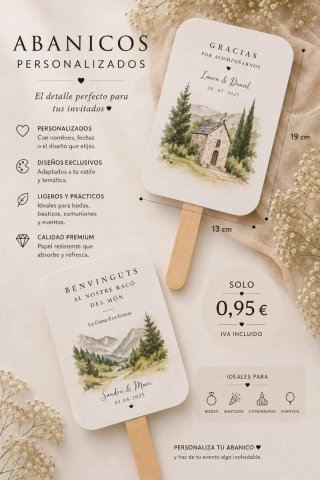 Abanico personalizado para Eventos
