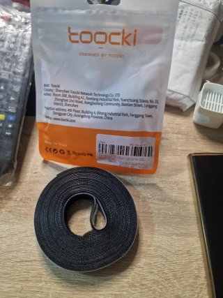 Cinta organizadora de cables reutilizable