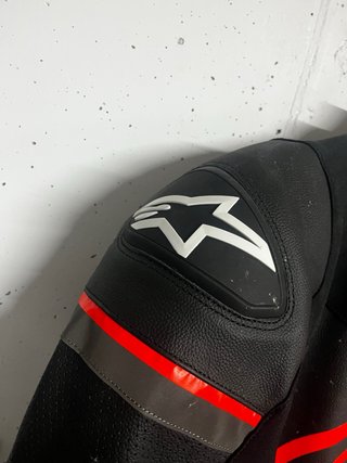 Mono Alpinestars Negro/Rojo  Literal 1 ruta