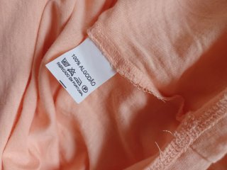 Camiseta manga francesa t S-M naranja