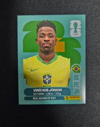 Sticker Vinicius Junior Brasil Mundial 2026