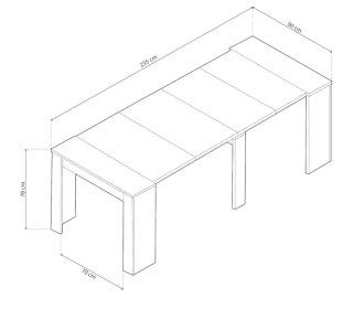 Mesa Comedor Extensible Blanca