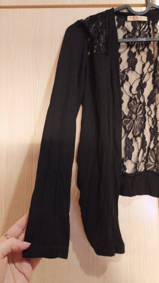 Cardigan copri spalle Nero Donna.