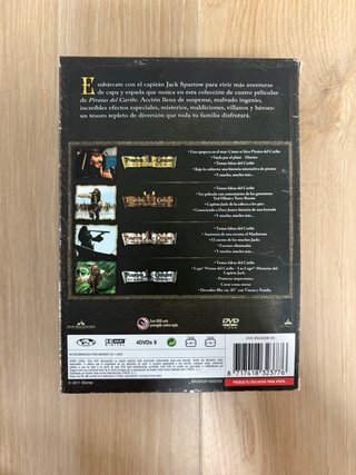 Pack 4 Películas Piratas del Caribe DVD