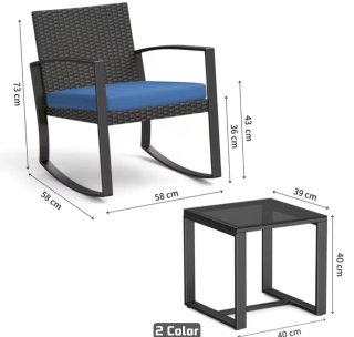 Conjunto 2 Sillones  + Mesa Exterior