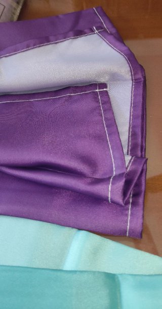 2 Cortinas de Ducha Turquesa y Morado.