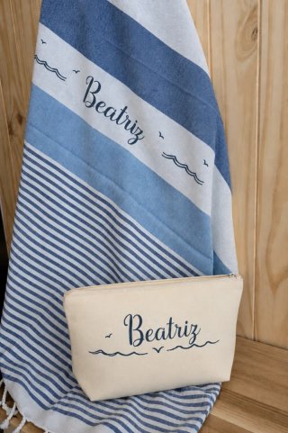 Conjunto bolso y toalla personalizado Raquel