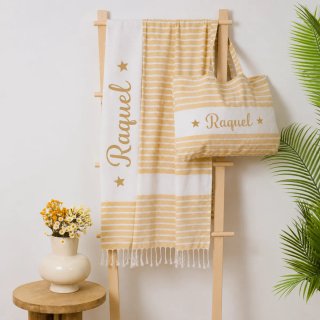 Conjunto bolso y toalla personalizado Raquel