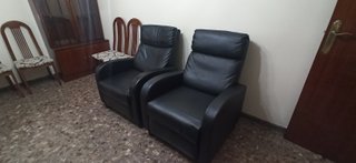Sillones relax de piel negros