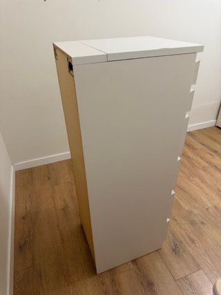 Mueble 6 cajones blanco madera