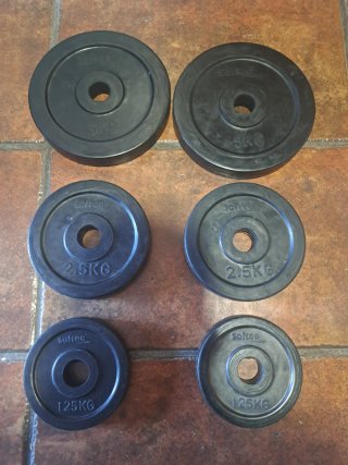 Discos de Pesas 30mm (5kg, 2.5kg, 1.25kg)