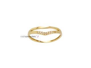 anillo oro 18k con piedra con circonita
